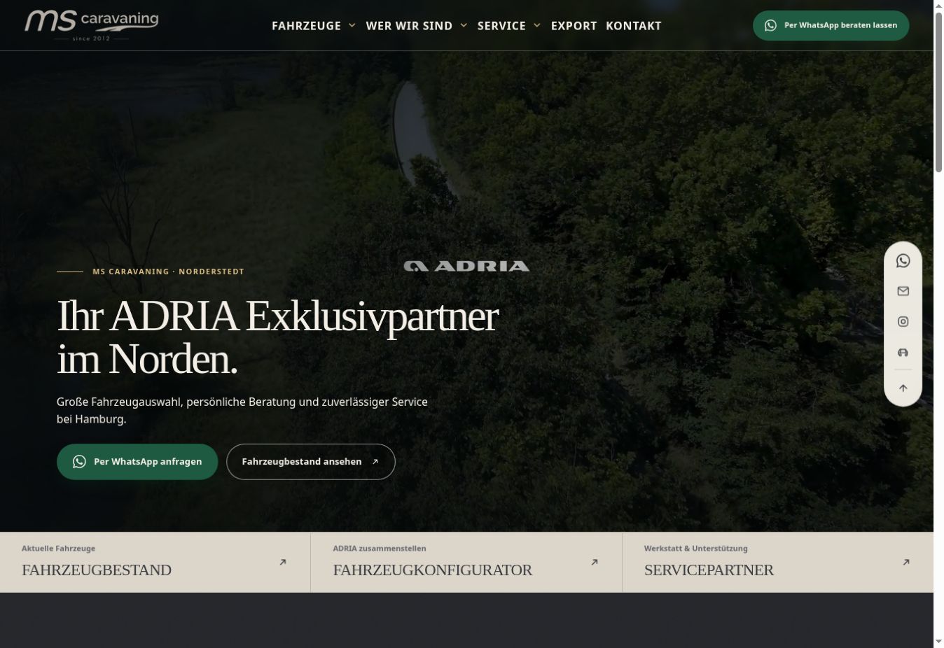 Projektansichten: MS Caravaning